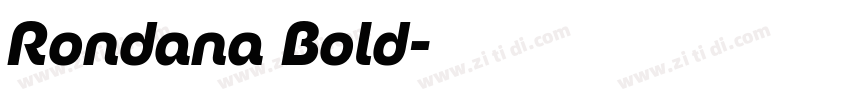 Rondana Bold字体转换